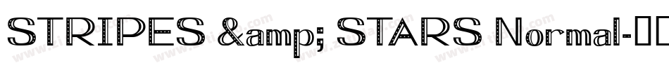 STRIPES & STARS Normal字体转换